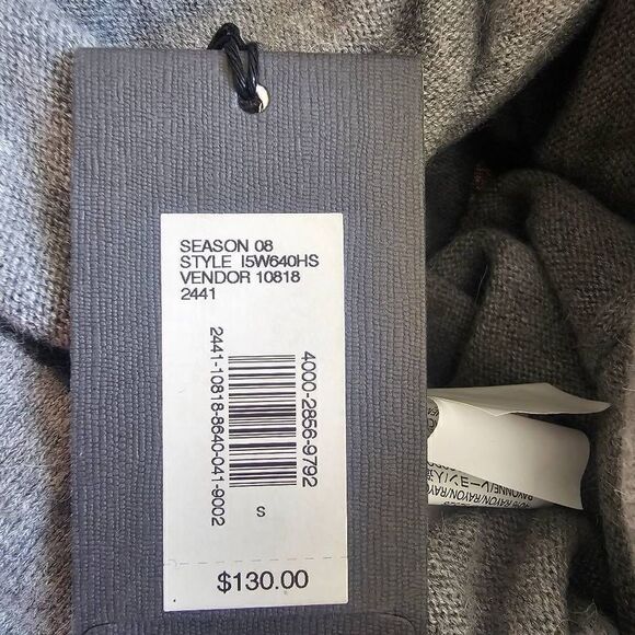 Armani Exchange womens Sz S cashmere Alpaca blend knit sleeveless sweater dress - Picture 9 of 9